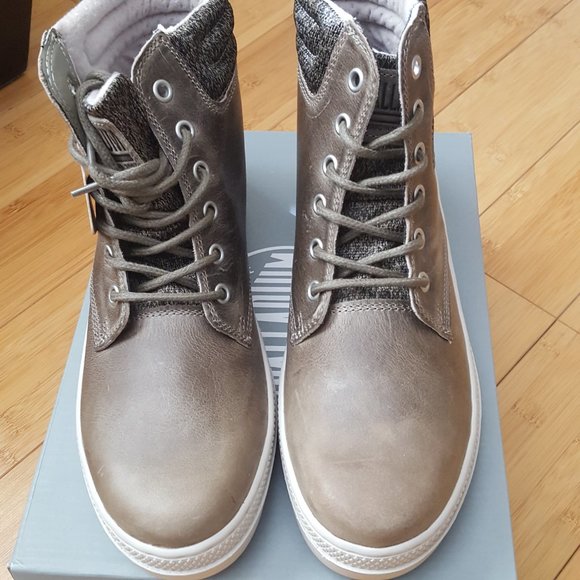 NEW PALLADIUM LEATHER BOOTS  7  NIB - Picture 3 of 8